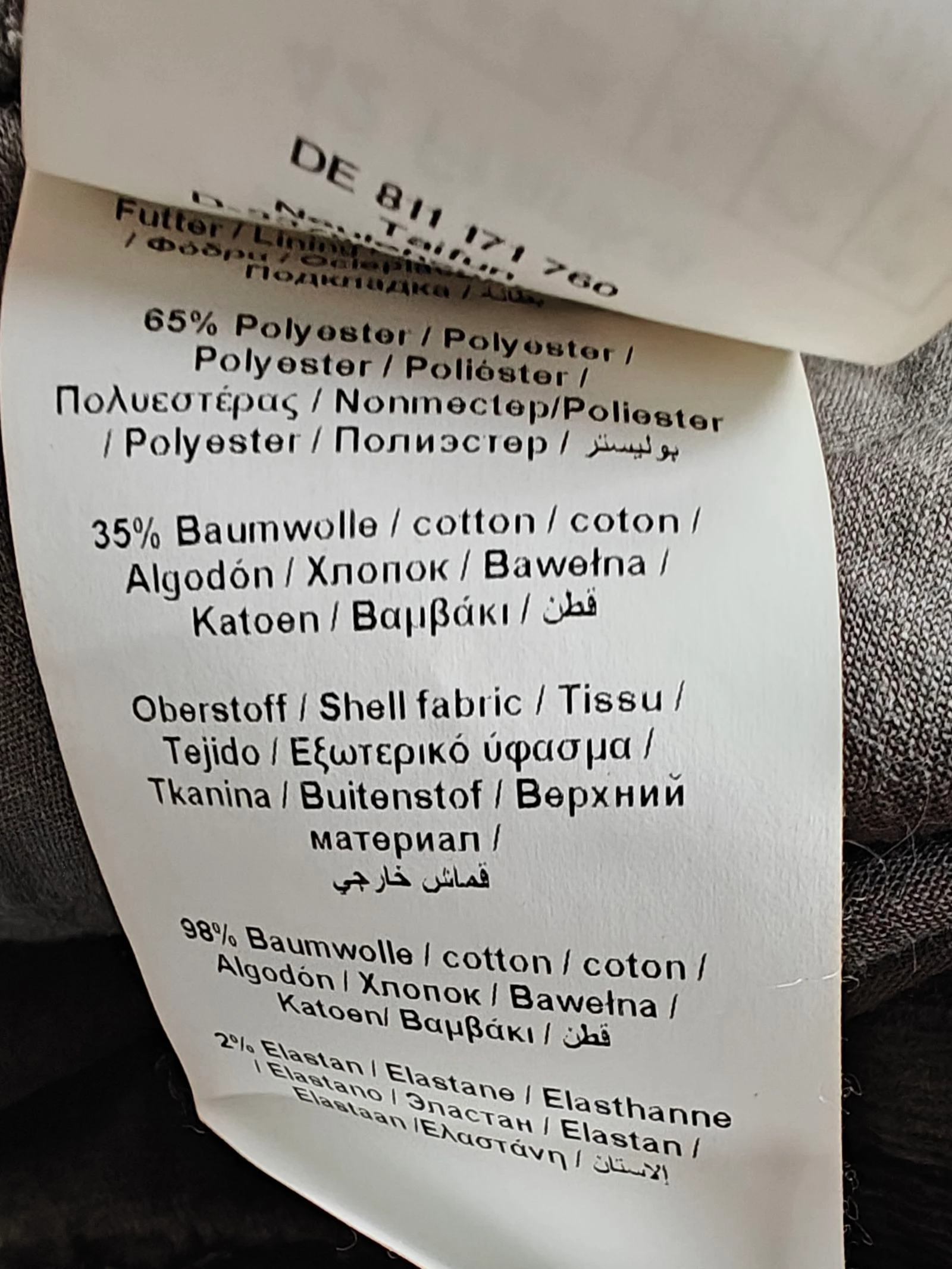 Grijze Taifun bermuda short met ceintuur – photo 3
